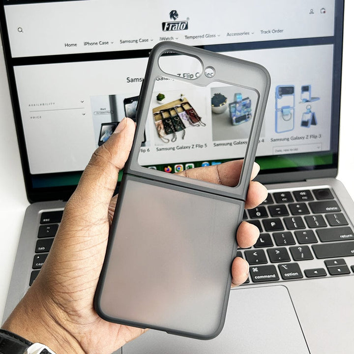 FRATO Flip 6 Collection Samsung Galaxy Z Flip 6 Frosted Smoke Case