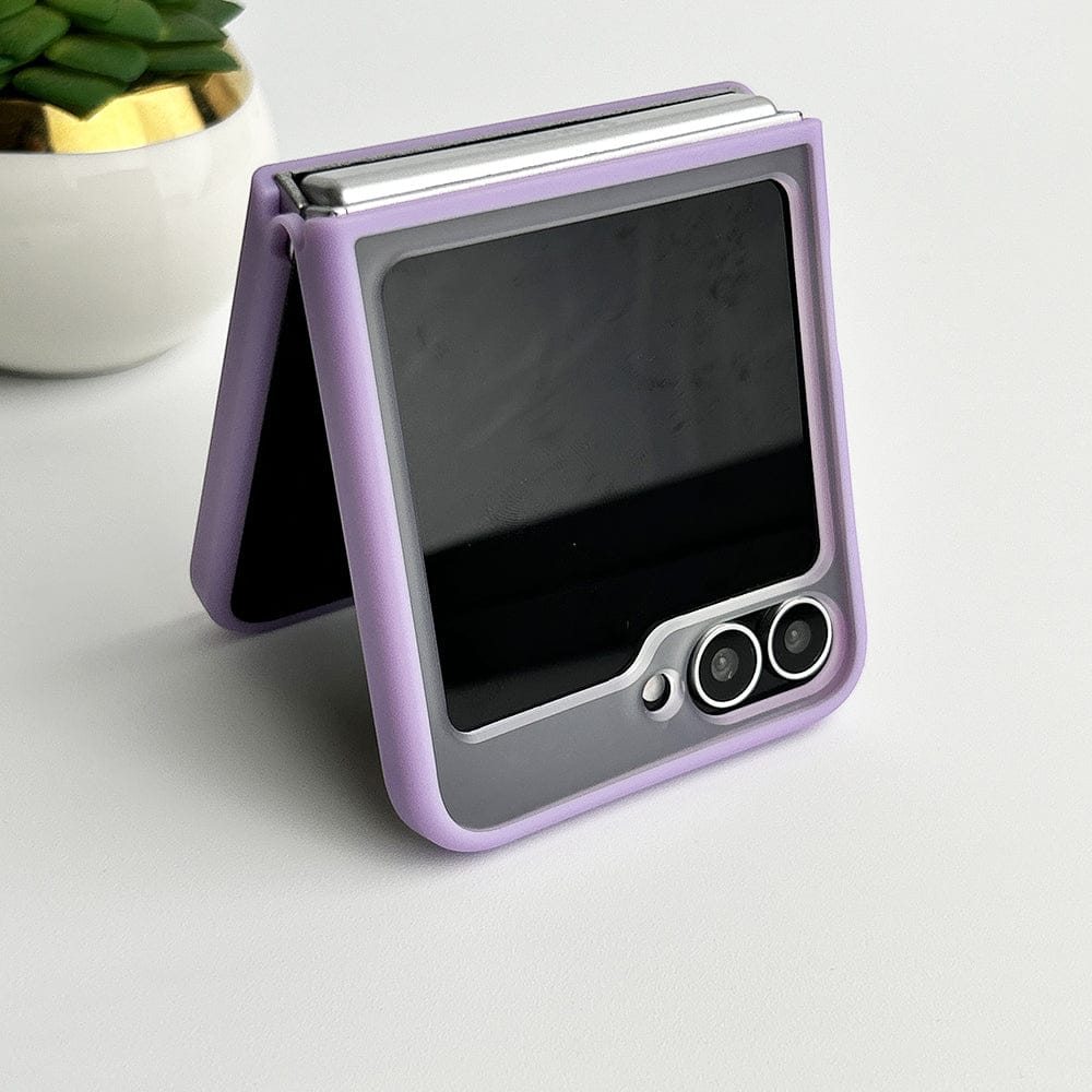 FRATO Flip 6 Collection Samsung Galaxy Z Flip 6 Frosted Smoke Case With Magnetic Charging Ring