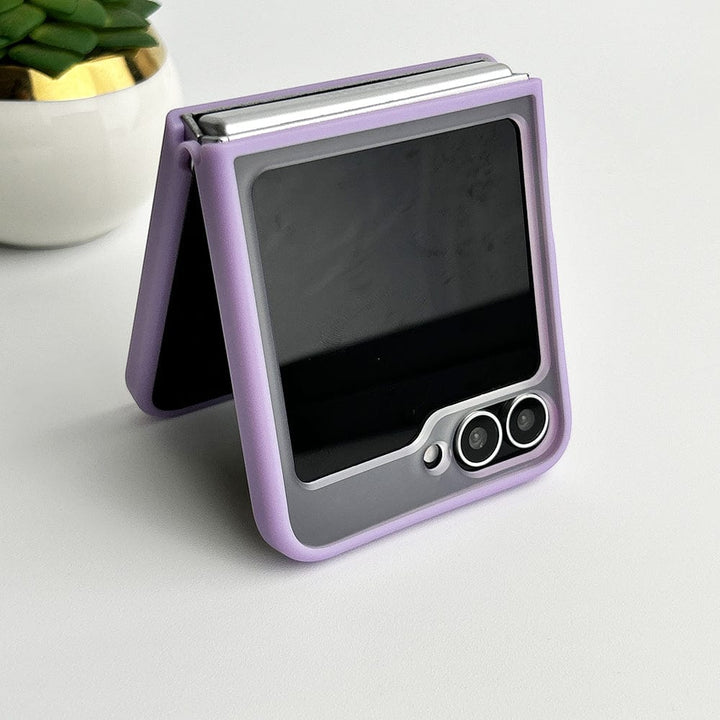 FRATO Flip 6 Collection Samsung Galaxy Z Flip 6 Frosted Smoke Case With Magnetic Charging Ring