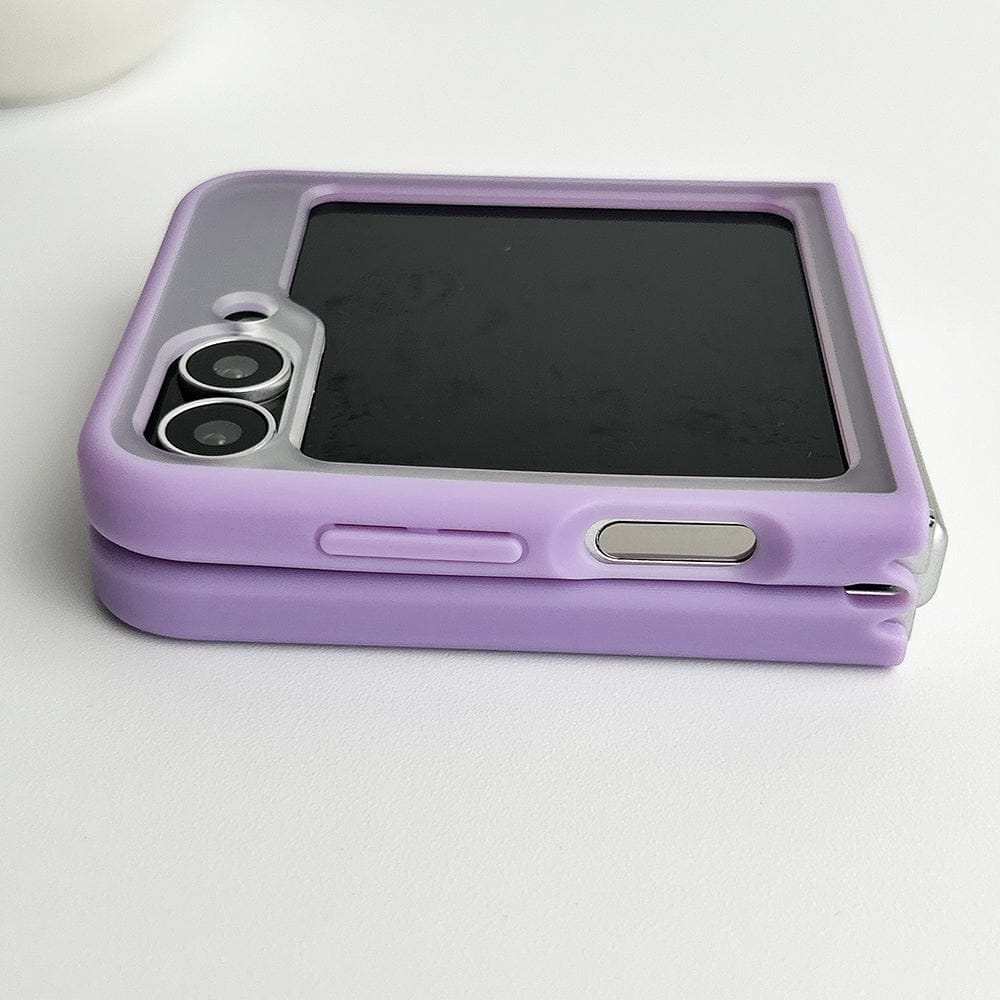FRATO Flip 6 Collection Samsung Galaxy Z Flip 6 Frosted Smoke Case With Magnetic Charging Ring