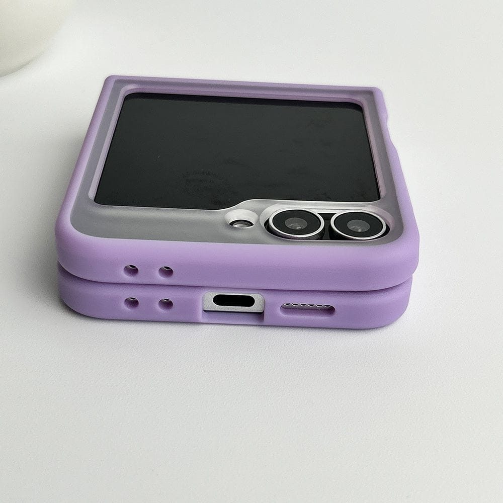 FRATO Flip 6 Collection Samsung Galaxy Z Flip 6 Frosted Smoke Case With Magnetic Charging Ring