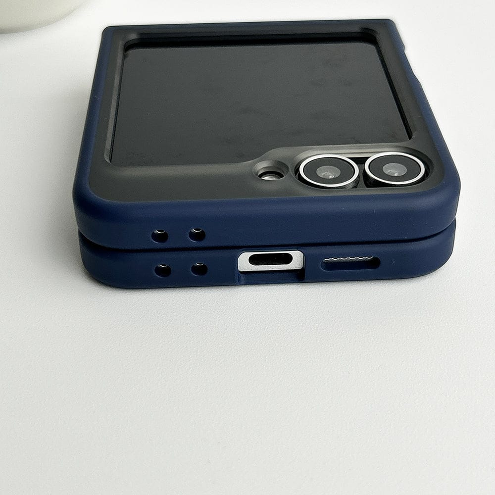 FRATO Flip 6 Collection Samsung Galaxy Z Flip 6 Frosted Smoke Case With Magnetic Charging Ring