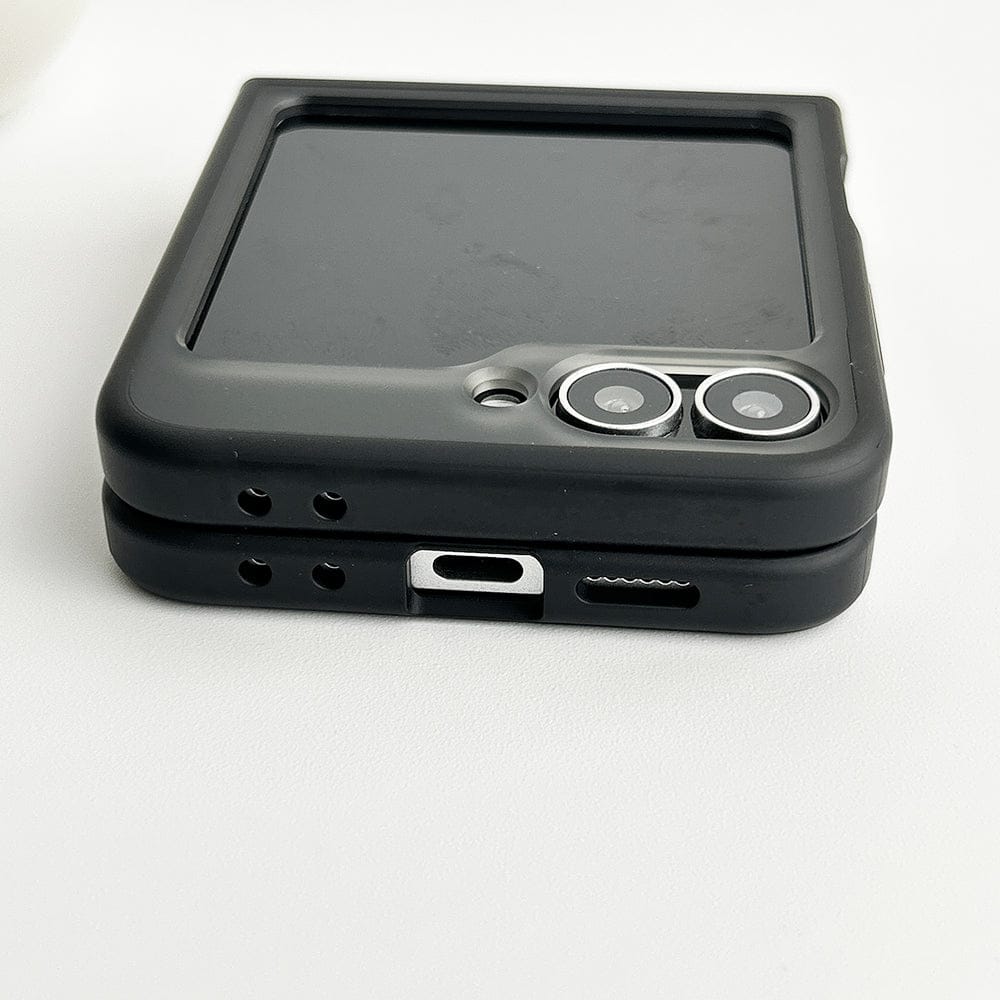 FRATO Flip 6 Collection Samsung Galaxy Z Flip 6 Frosted Smoke Case With Magnetic Charging Ring