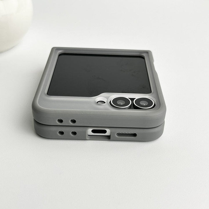 FRATO Flip 6 Collection Samsung Galaxy Z Flip 6 Frosted Smoke Case With Magnetic Charging Ring