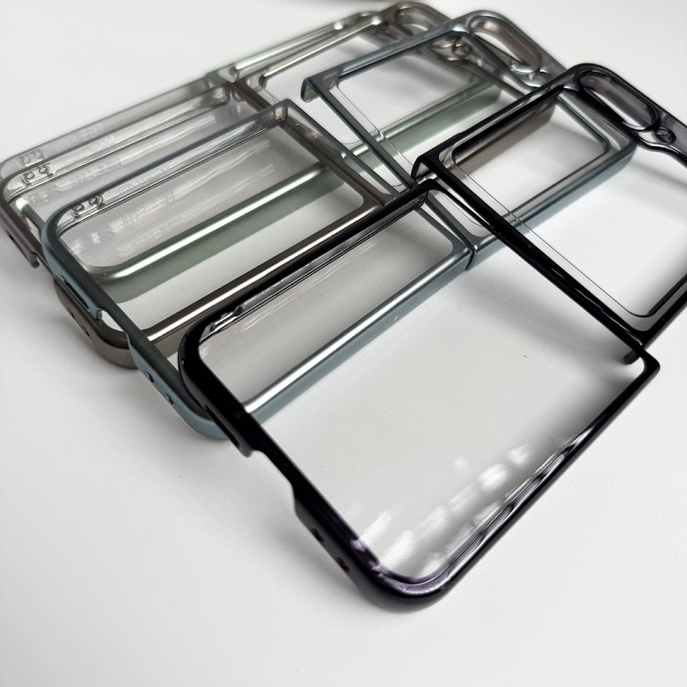 FRATO Flip 6 Collection Samsung Galaxy Z Flip 6 Hard Crystal Clear Chrome Electroplated Cover