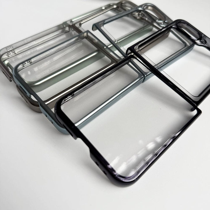 FRATO Flip 6 Collection Samsung Galaxy Z Flip 6 Hard Crystal Clear Chrome Electroplated Cover