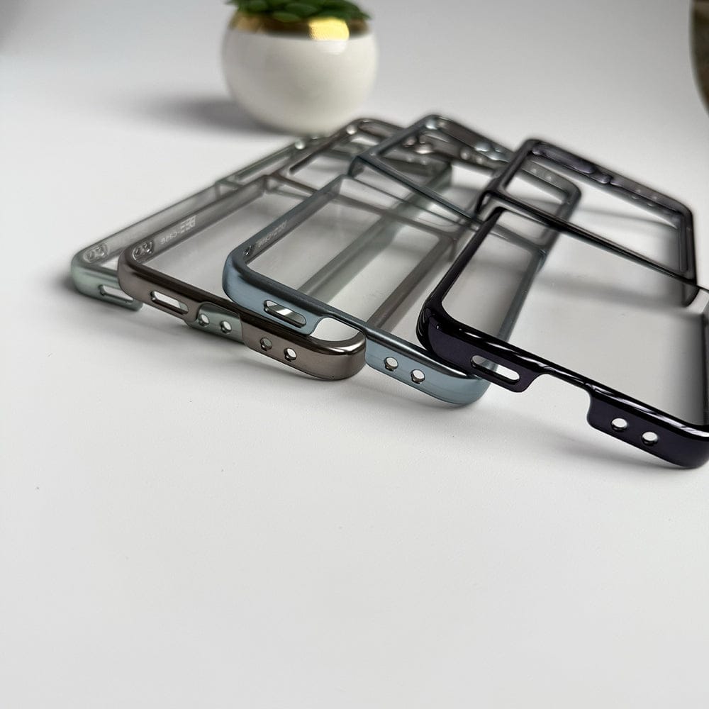 FRATO Flip 6 Collection Samsung Galaxy Z Flip 6 Hard Crystal Clear Chrome Electroplated Cover