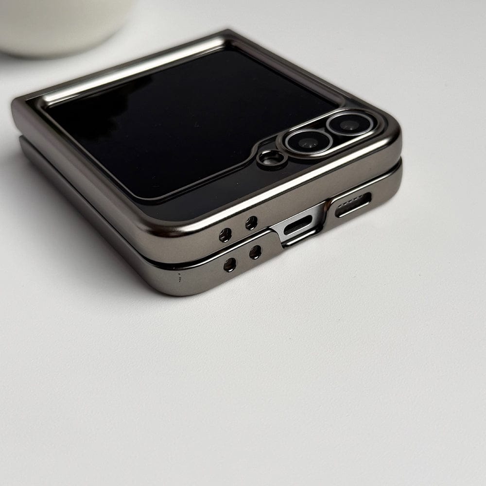 FRATO Flip 6 Collection Samsung Galaxy Z Flip 6 Hard Crystal Clear Chrome Electroplated Cover
