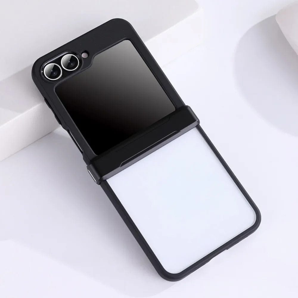 FRATO Flip 6 Collection Samsung Galaxy Z Flip 6 Hinge Bumper Transparent Back Case Cover