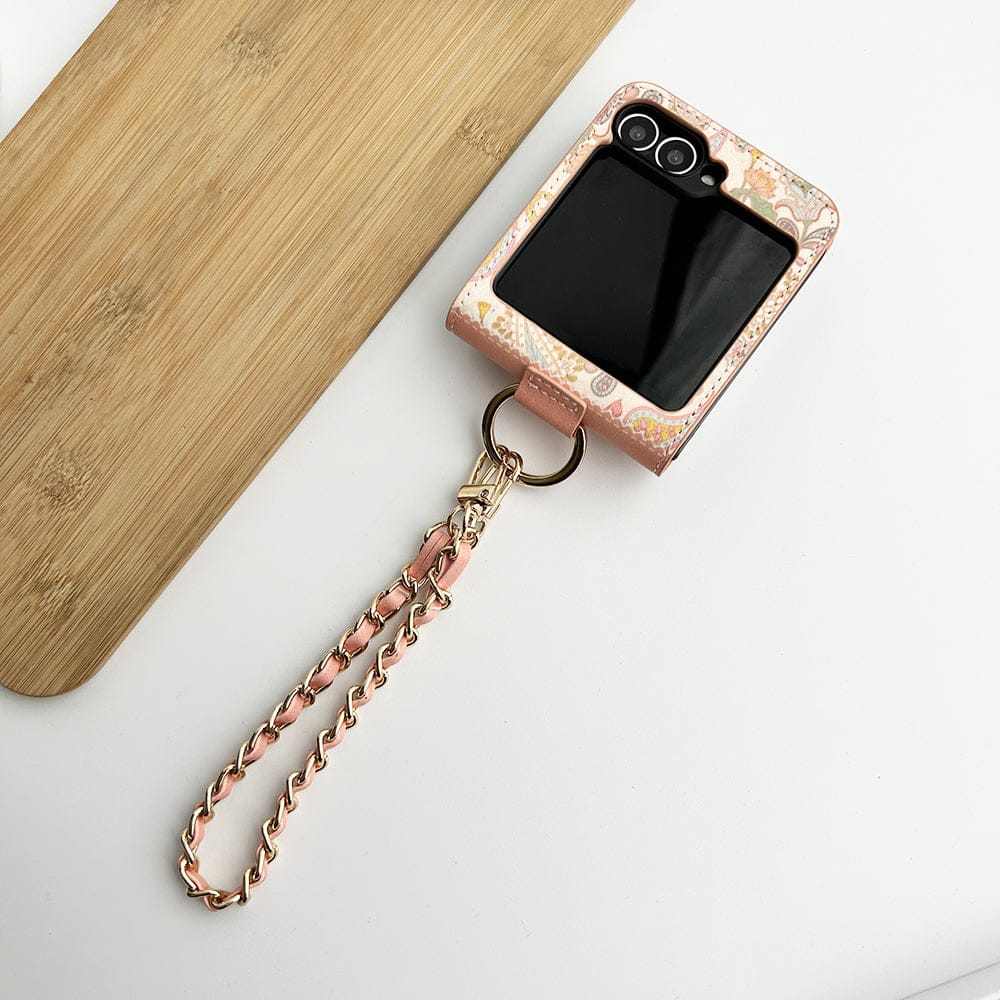 FRATO Flip 6 Collection Samsung Galaxy Z Flip 6 Indian Art Designer Cover With  Bracelet and Card Holder