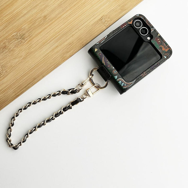 FRATO Flip 6 Collection Samsung Galaxy Z Flip 6 Indian Art Designer Cover With  Bracelet and Card Holder
