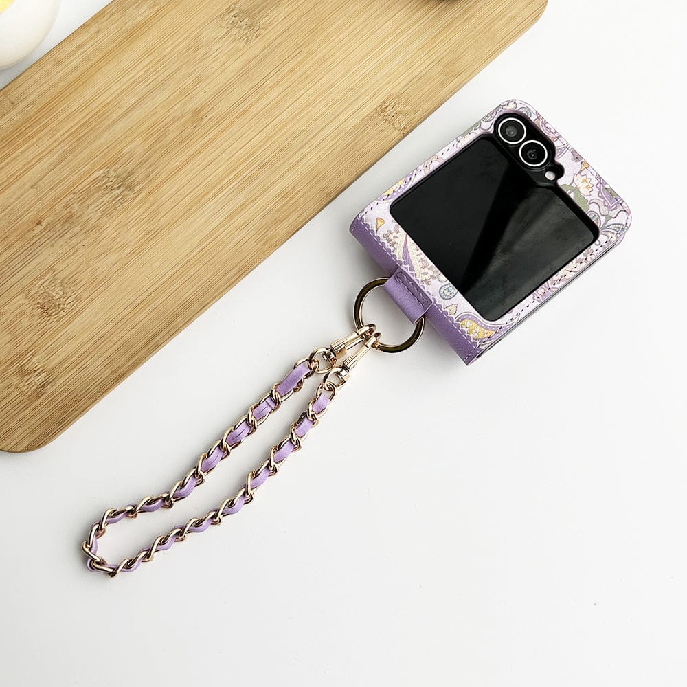 FRATO Flip 6 Collection Samsung Galaxy Z Flip 6 Indian Art Designer Cover With  Bracelet and Card Holder