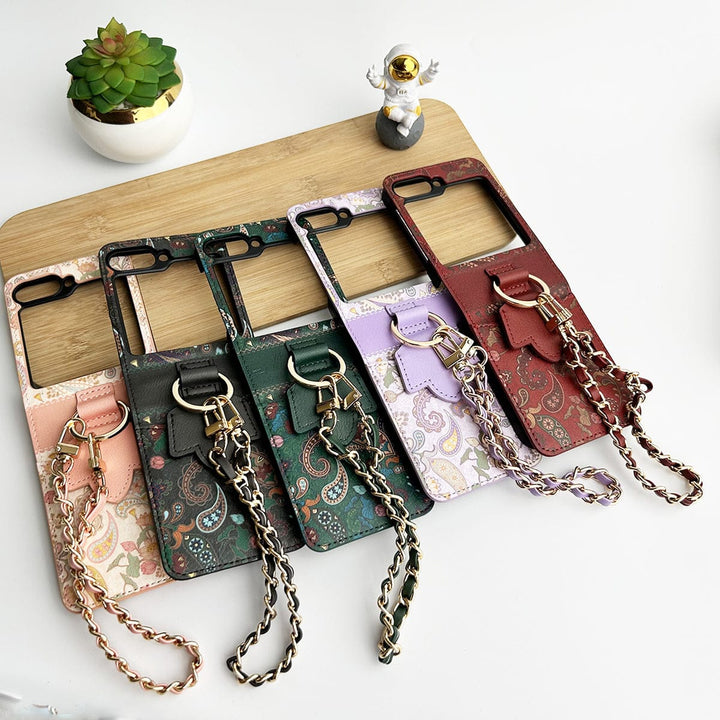 FRATO Flip 6 Collection Samsung Galaxy Z Flip 6 Indian Art Designer Cover With  Bracelet and Card Holder
