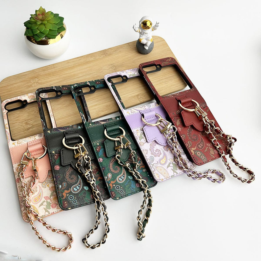 FRATO Flip 6 Collection Samsung Galaxy Z Flip 6 Indian Art Designer Cover With  Bracelet and Card Holder