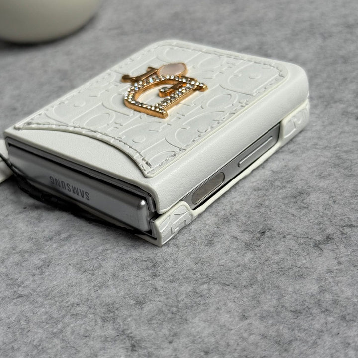 FRATO Flip 6 Collection Samsung Galaxy Z Flip 6 Luxury DR Brand PU Leather Design Case Cover