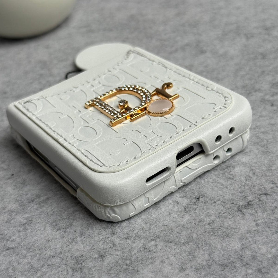FRATO Flip 6 Collection Samsung Galaxy Z Flip 6 Luxury DR Brand PU Leather Design Case Cover