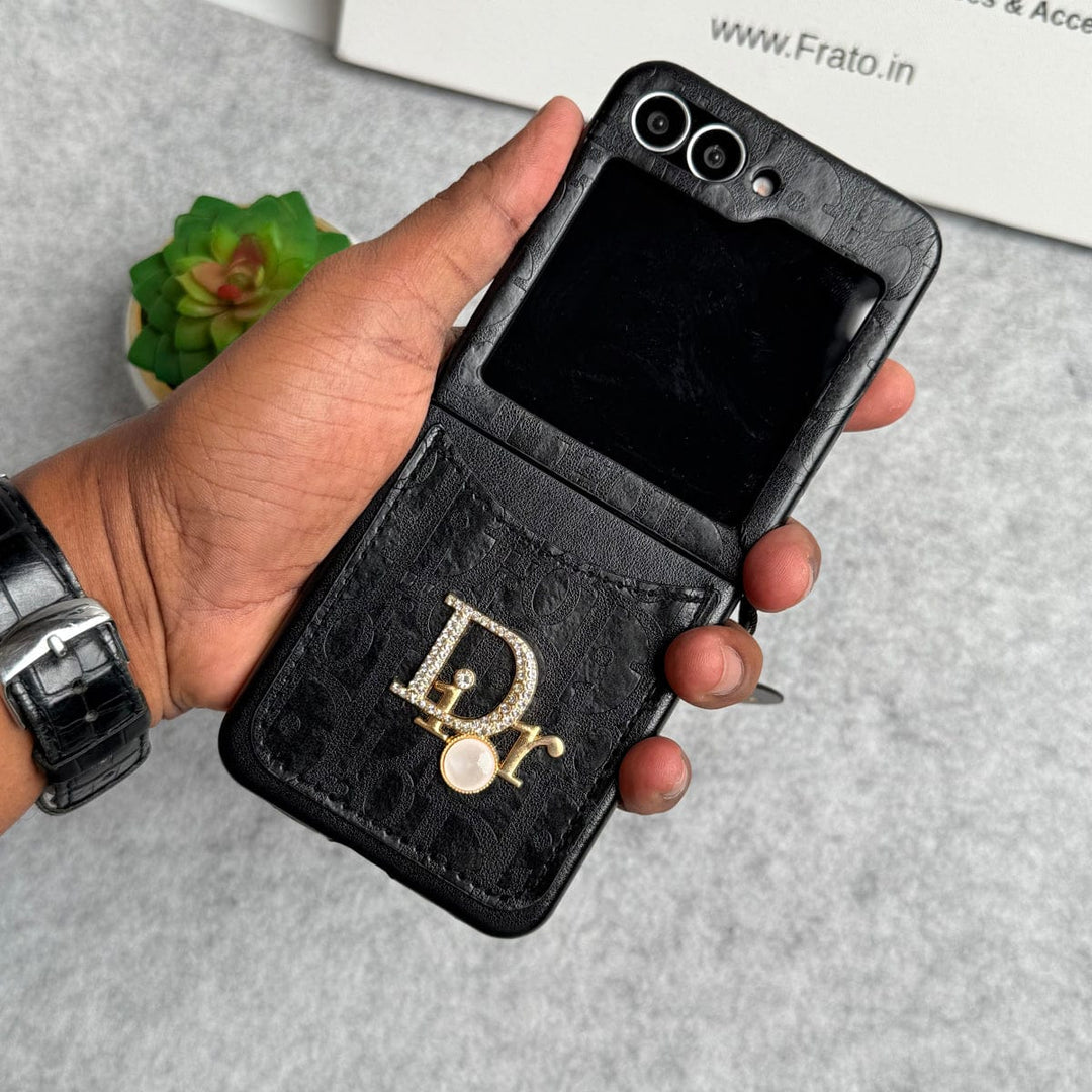 FRATO Flip 6 Collection Samsung Galaxy Z Flip 6 Luxury DR Brand PU Leather Design Case Cover