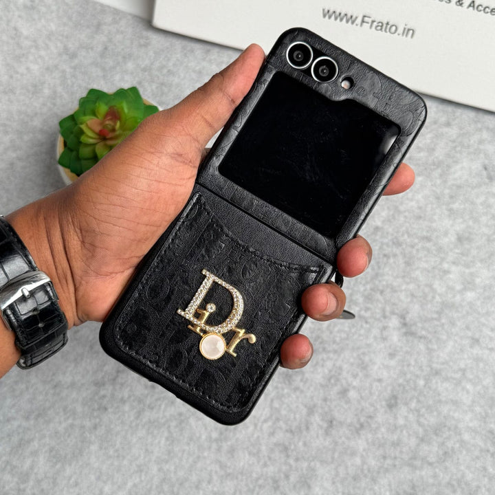 FRATO Flip 6 Collection Samsung Galaxy Z Flip 6 Luxury DR Brand PU Leather Design Case Cover