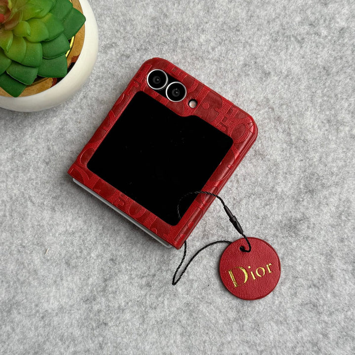 FRATO Flip 6 Collection Samsung Galaxy Z Flip 6 Luxury DR Brand PU Leather Design Case Cover
