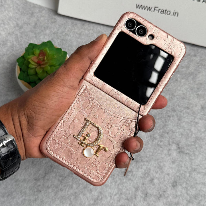 FRATO Flip 6 Collection Samsung Galaxy Z Flip 6 Luxury DR Brand PU Leather Design Case Cover