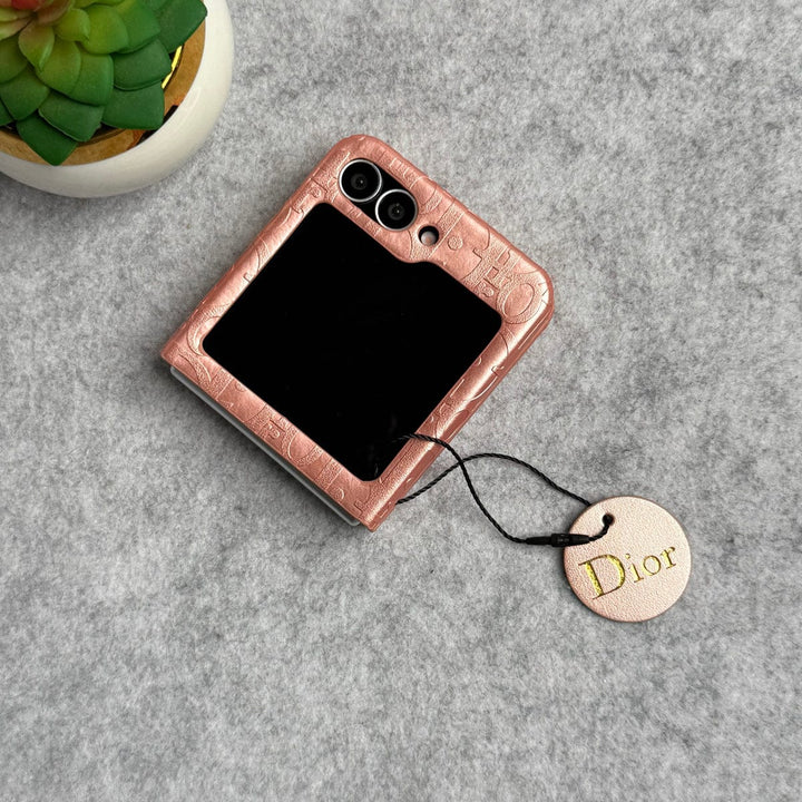 FRATO Flip 6 Collection Samsung Galaxy Z Flip 6 Luxury DR Brand PU Leather Design Case Cover