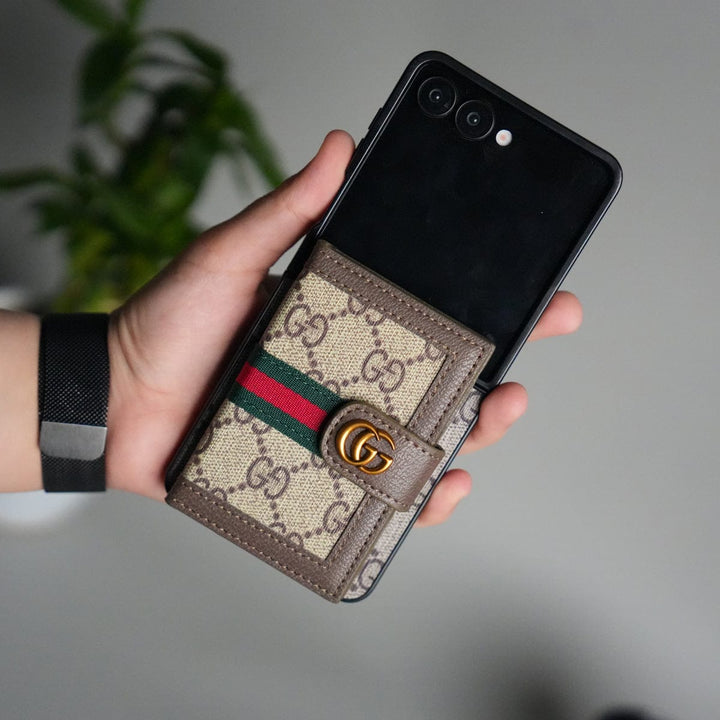 FRATO Flip 7 Collections Galaxy Z Flip 7 Luxury Brand GG Wallet Case Cover