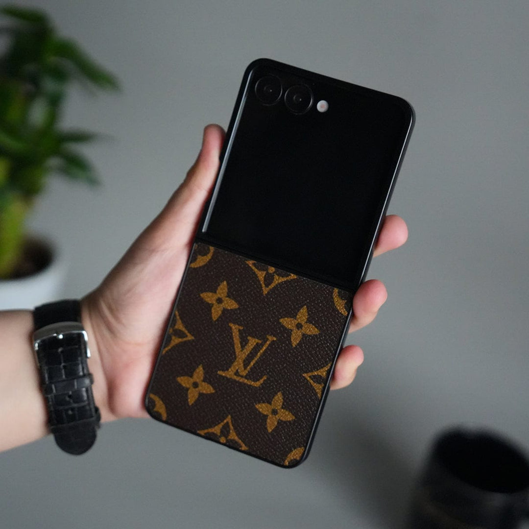 FRATO Flip 7 Collections Galaxy Z Flip 7 Luxury GG Fashion Leather Brand Case Cover