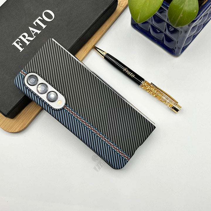 FRATO Fold 3 Collection Samsung Galaxy Z Fold 3 Premium Carbon Fiber Texture PC Hard Case Cover
