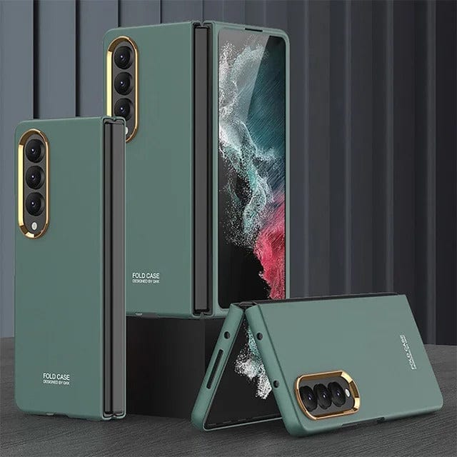 FRATO Fold 4 Collections Green Samsung Galaxy Z Fold 4 Funda Bracket Hard Case Cover