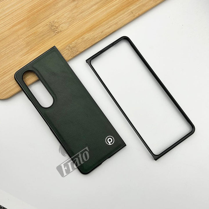 FRATO Fold 4 Collections Green Samsung Galaxy Z Fold 4 Luxury Leather Shockproof Case Cover