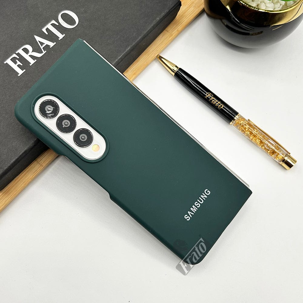 FRATO Fold 4 Collections Marine Green Samsung Galaxy Z Fold 4 Soft Liquid Silicone Case Cover