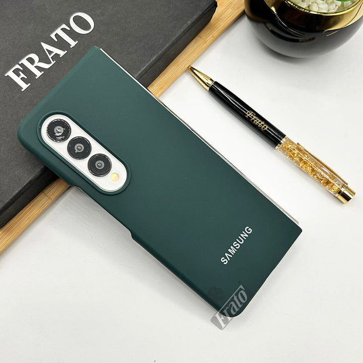FRATO Fold 4 Collections Marine Green Samsung Galaxy Z Fold 4 Soft Liquid Silicone Case Cover