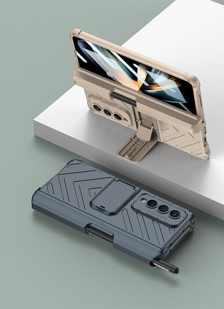 FRATO Fold 4 Collections Samsung Galaxy Z Fold 4 Adjustable Kickstand &amp; Pen Holder Case Cover