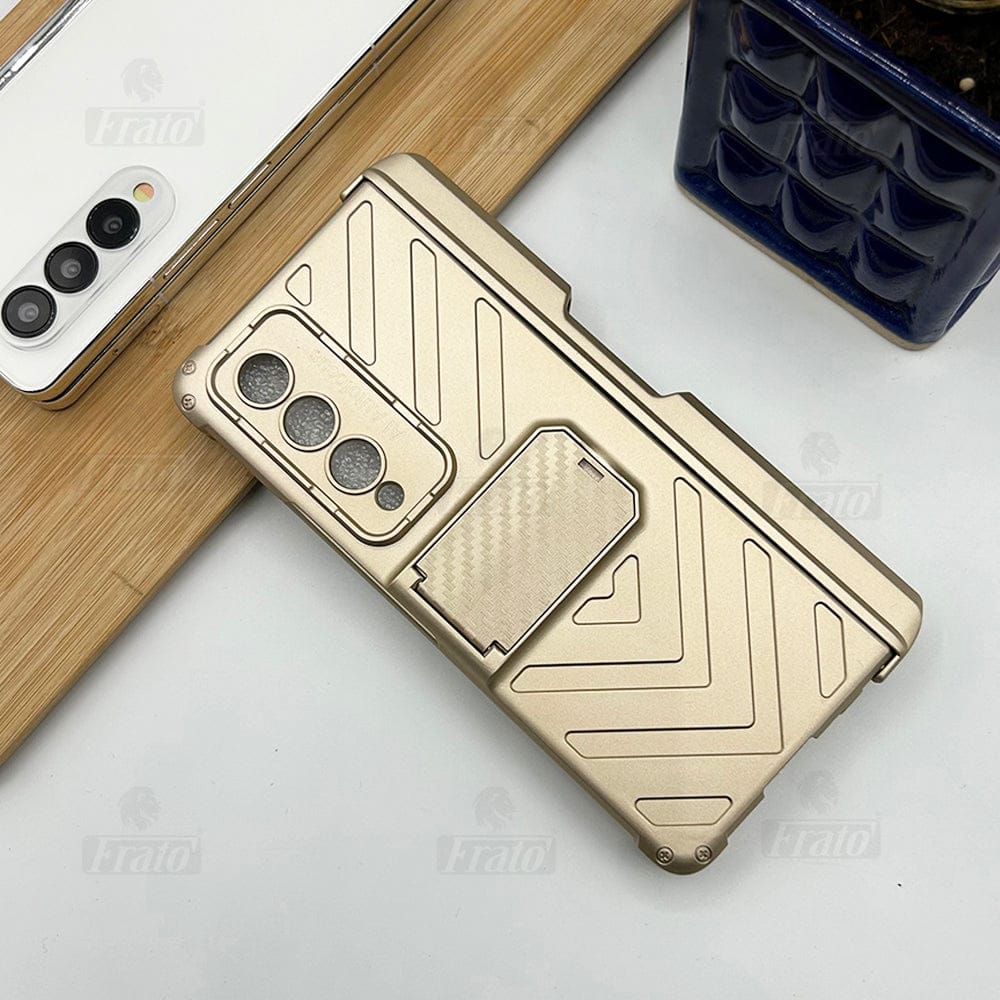 FRATO Fold 4 Collections Samsung Galaxy Z Fold 4 Adjustable Kickstand &amp; Pen Holder Case Cover