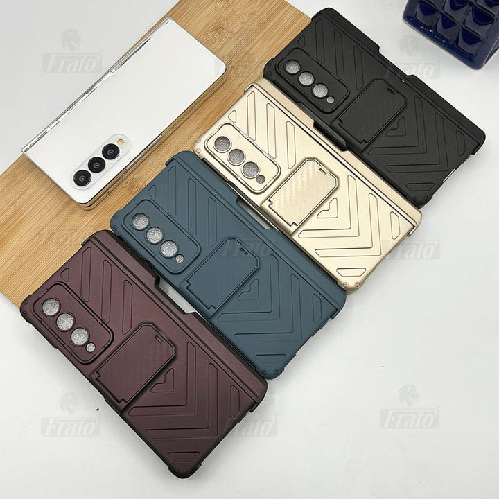 FRATO Fold 4 Collections Samsung Galaxy Z Fold 4 Adjustable Kickstand &amp; Pen Holder Case Cover