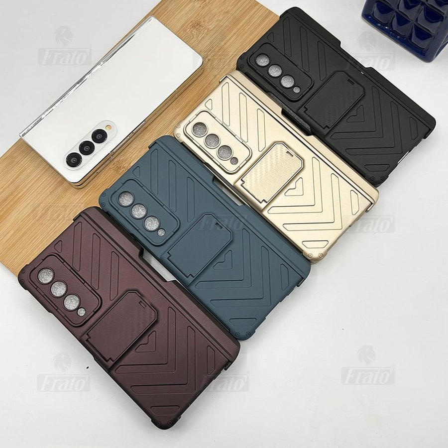 FRATO Fold 4 Collections Samsung Galaxy Z Fold 4 Adjustable Kickstand & Pen Holder Case Cover