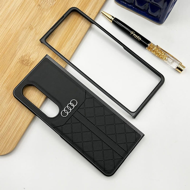 FRATO Fold 4 Collections Samsung Galaxy Z Fold 4 Audi Q7 Design Synthetic Leather Cover Case
