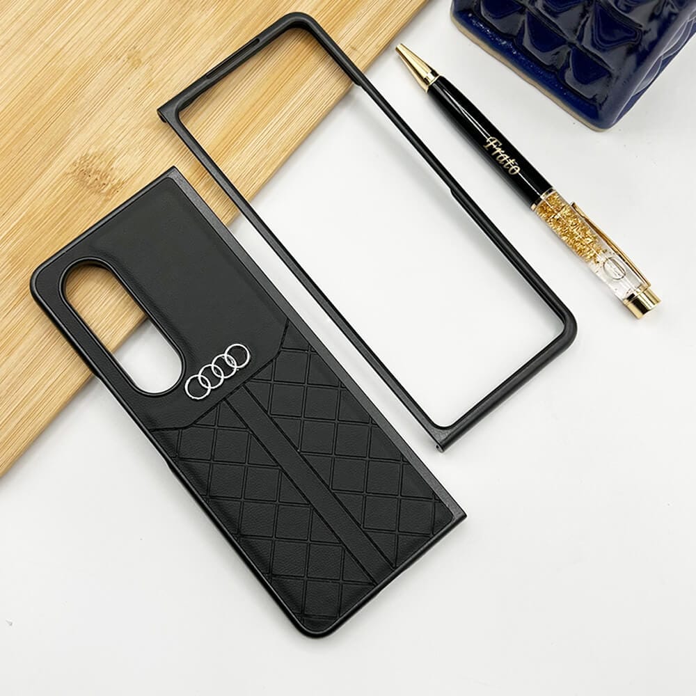FRATO Fold 4 Collections Samsung Galaxy Z Fold 4 Audi Q7 Design Synthetic Leather Cover Case