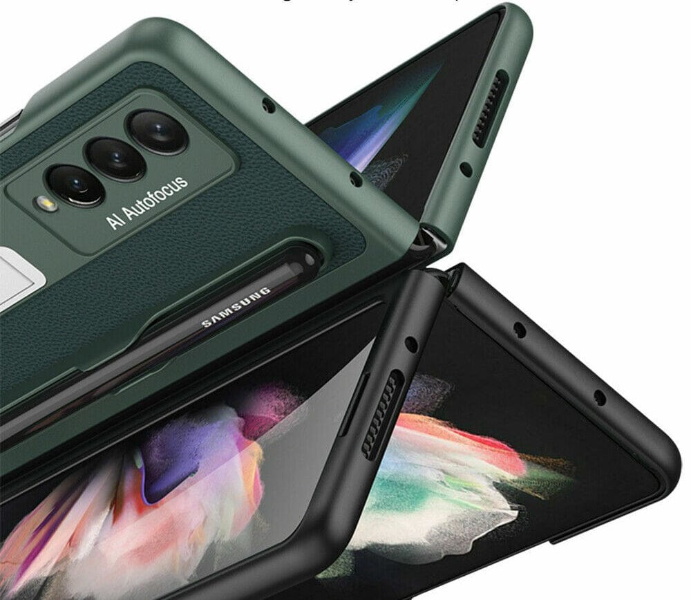 FRATO Fold 4 Collections Samsung Galaxy Z Fold 4 Case with S-Pen Leather Pocket