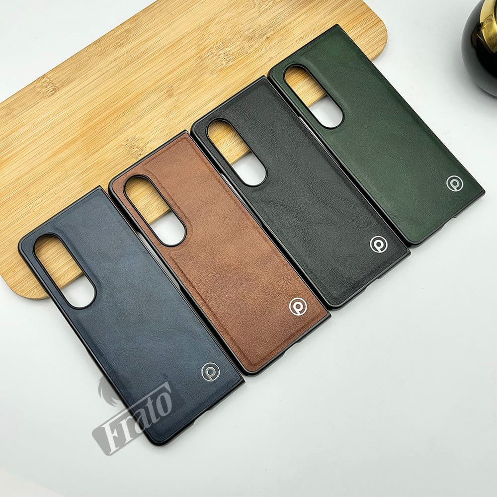 FRATO Fold 4 Collections Samsung Galaxy Z Fold 4 Luxury Leather Shockproof Case Cover