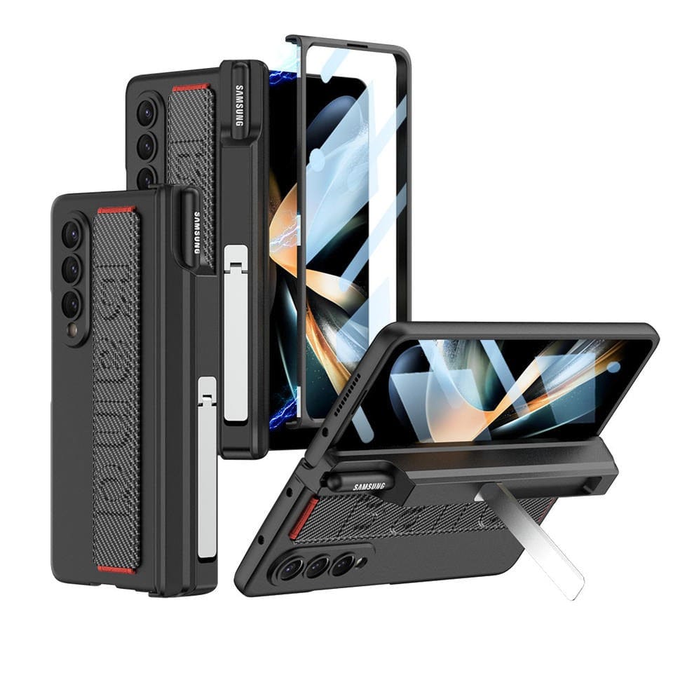 FRATO Fold 4 Collections Samsung Z Fold 4 Case With Wrist Strap And Pen Holder