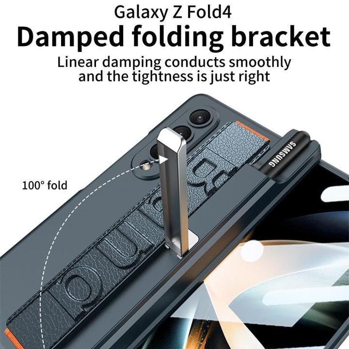 FRATO Fold 4 Collections Samsung Z Fold 4 Case With Wrist Strap And Pen Holder