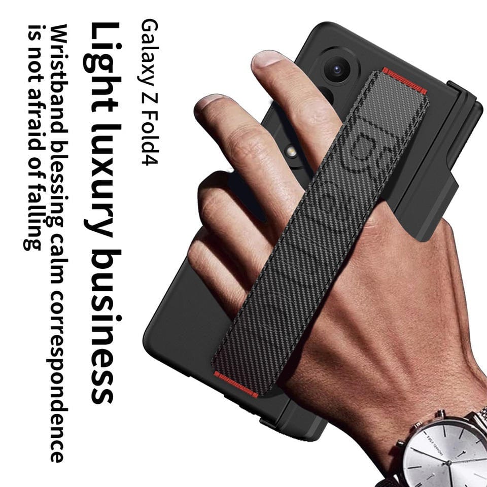 FRATO Fold 4 Collections Samsung Z Fold 4 Case With Wrist Strap And Pen Holder