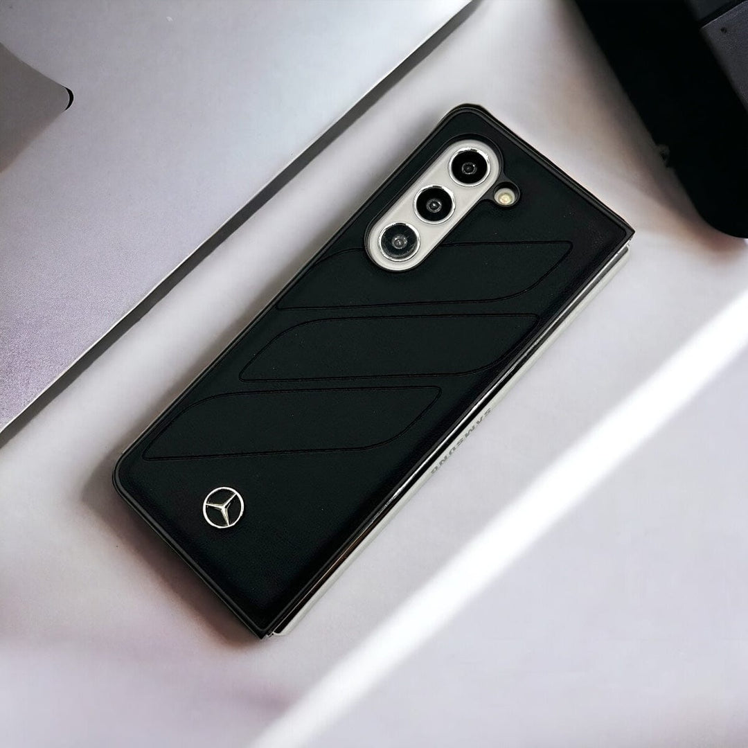 FRATO Fold 5 Collection Black Samsung Galaxy Z Fold 5 Merc PU Leather Case Cover