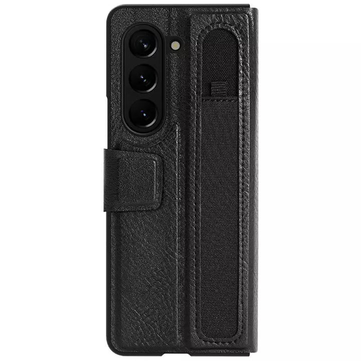 FRATO Fold 5 Collection Black Samsung Galaxy Z Fold 5 Nillkin Aoge Leather Cover Case Cover