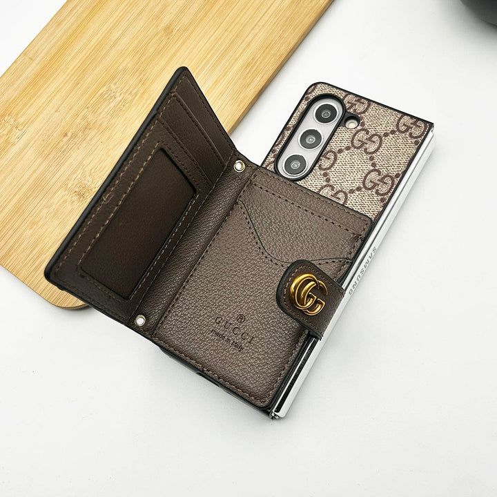 FRATO Fold 5 Collection Samsung Galaxy Z Fold 5 Luxury GG Fashion Leather Brand Case Cover