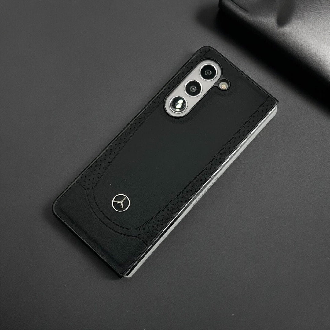 FRATO Fold 5 Collection Samsung Galaxy Z Fold 5 Merc Side Dotted PU Leather Case Cover