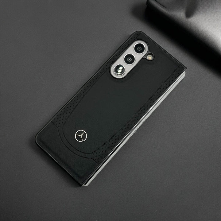 FRATO Fold 5 Collection Samsung Galaxy Z Fold 5 Merc Side Dotted PU Leather Case Cover