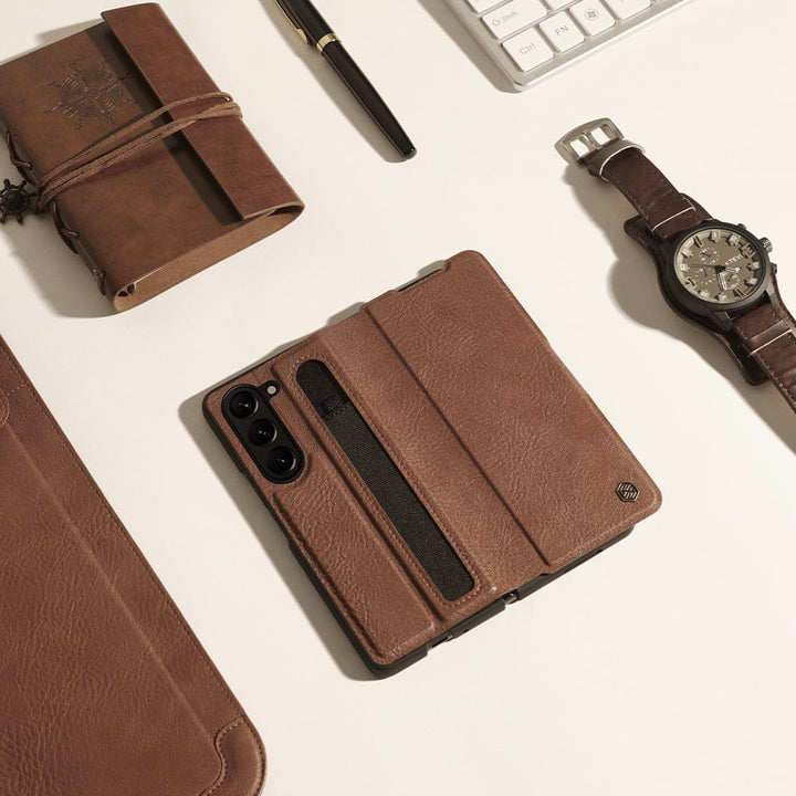 FRATO Fold 5 Collection Samsung Galaxy Z Fold 5 Nillkin Aoge Leather Cover Case Cover