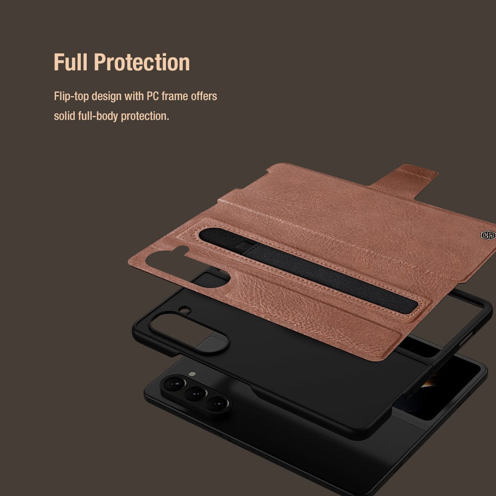 FRATO Fold 5 Collection Samsung Galaxy Z Fold 5 Nillkin Aoge Leather Cover Case Cover